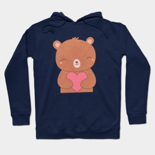 Kawaii Brown Bear T-Shirt Hoodie